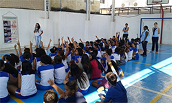 Palestra de educação ambiental na escola José de Moura